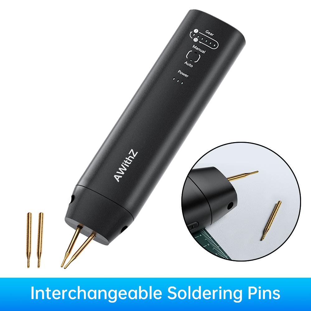 

Handheld Battery Spot Welder 11 Gear Adjustable Automatic and Manual Modes Battery Welder for 18650 Battery Welding Nickel Sheet