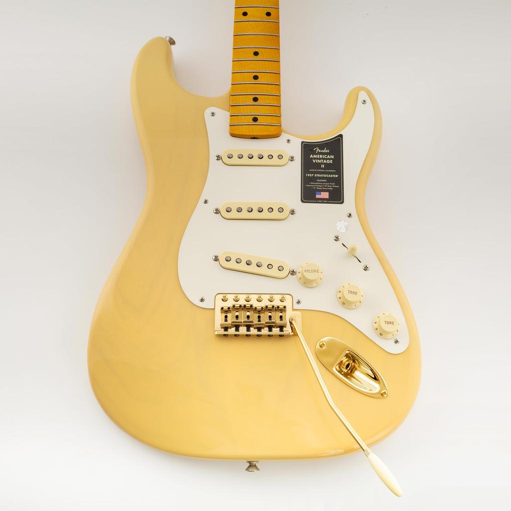 Musiclily Ultra Tremolo Bridge with Hardened Steel Pressed 42mm Brass and Insertable Tremolo Arm for American Vintage Strat Electric Guitars 10.5mm