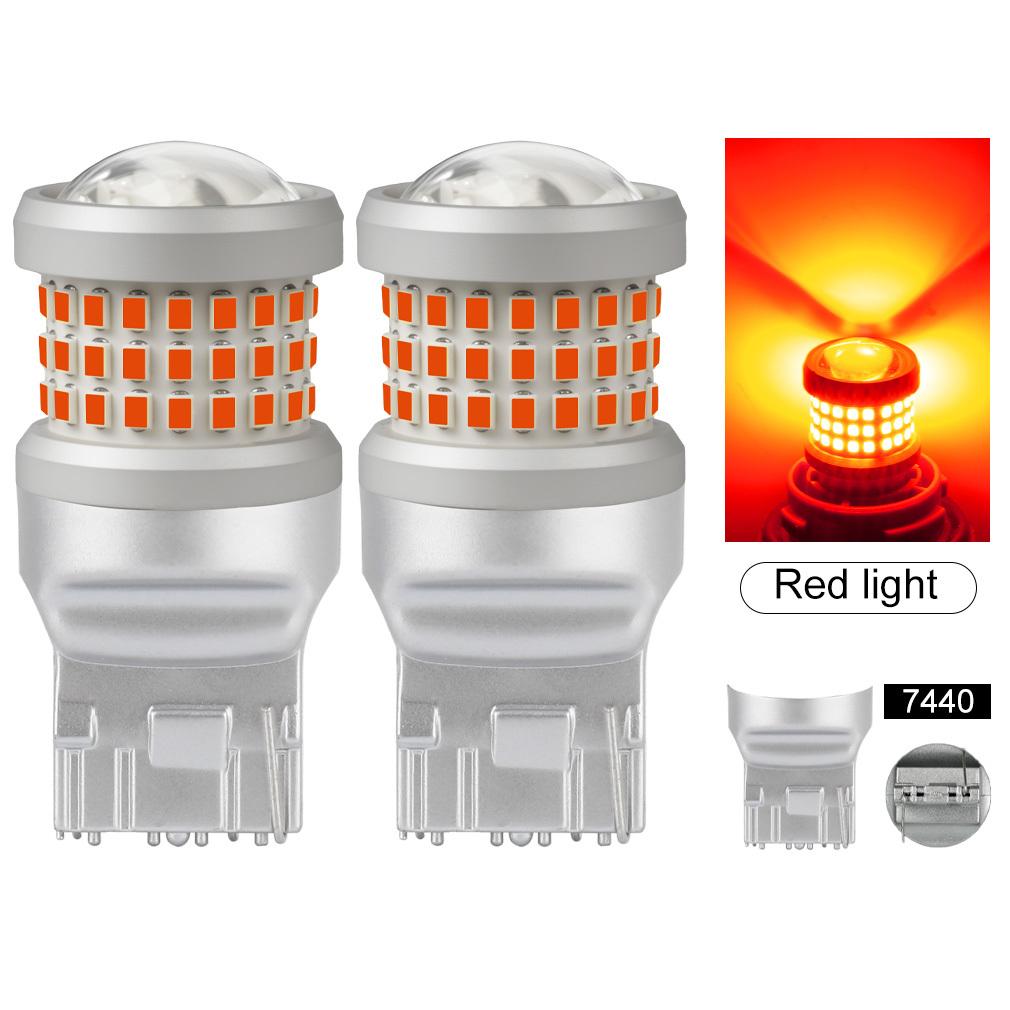 2Pcs P21W Led 1156 T20 W21/5W 7443 P21/5W T25 2000LM Car Bulbs 7440 BA15S BAY15D BAU15S PY21W Auto DRL Light 1157 3157 Reverse Turn Signal Brake Lamp