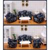 Moin Moin Miniature 1/12 Scale Furniture Sofa Set 3 Pieces White Floral Fabric Dollhouse Accessories