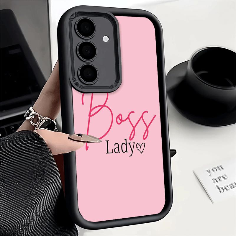 Phone Case for Samsung Galaxy A17 A16 A15 A14 A13 Girl Boss Lady Pink A56 A36 A26 A55 A35 A25 A54 A34 A24 A53 A33 A23 A07 A06