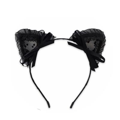 [WinJapan] Cat Ear Headband, Military Uniform Lolita Cosplay, Halloween Anya (Black Cat Ears)