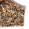Printed Leopard Print Wire-free Full-cup Bra for Plus-size Girls Ultra-thin Cups No Padding