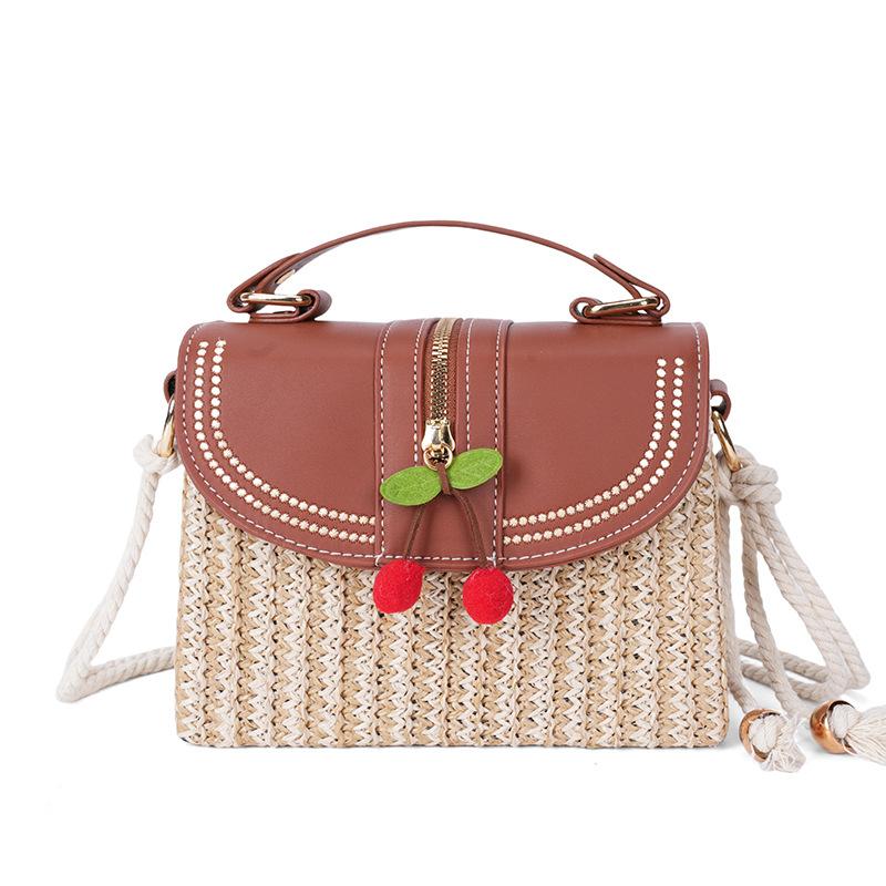 

Модная соломенная женская сумка новый тренд весна и лето сумочка пляжная сумка-мессенджер на плечо коробка сумка