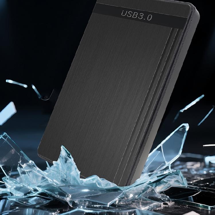 Slim Portable Hard Disk Case USB3.0 Interfaces Supports 2.5" SSDs Mechanical Drive Shock Resistant Housing