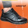 Male Steel Toe Cap Safety Shoes Waterproof Work Shoes Indestructible Work Sneakers Men Shoes Anti-puncture Security Footwear