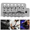 Electrical Guitar Tremolo Bridge for Stratocaster Style Guitar with Saddle(Silver)