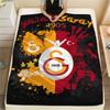 1pc Galatasaray Print Flannel Blanket, High Quality Comfortable for All Seasons, Home Decor, Warmth and Comfort, Perfect for Christmas Gifts56