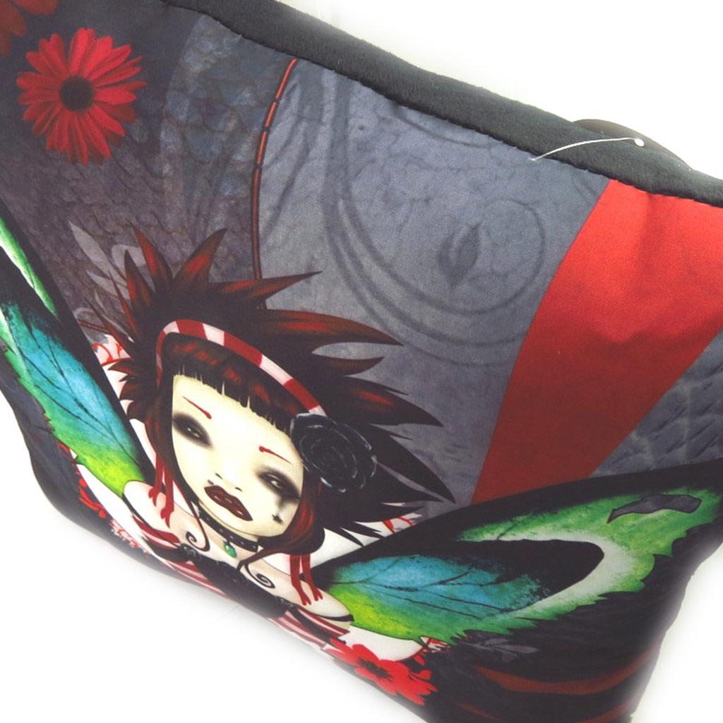 Les Trésors De Lily [K5381] - Decorative Cushion 'Fairy Dreams' Red Black