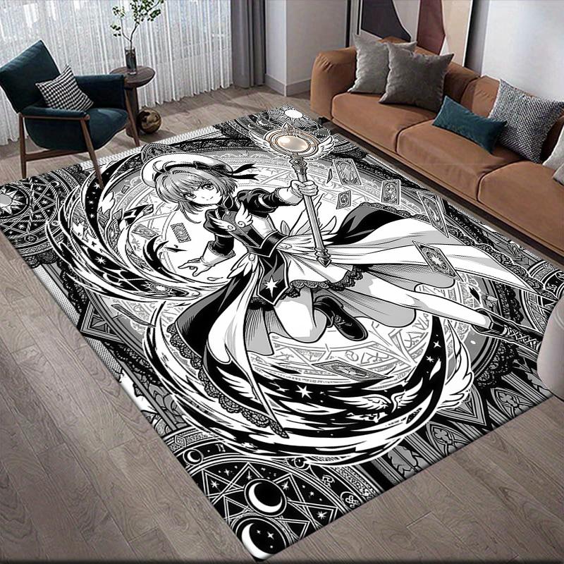 Cardcaptor Sakura Sakura Theme Collection Anti-Slip Rug, Rectangular Carpet for Bedroom & Living Room