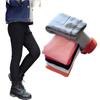 Girls Winter Children Plus Velvet Trousers Thick Warm Solid Color Pencil Pants