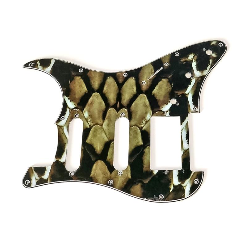 4-lagiges 11-Loch Gitarren-Bass-Schlagbrett Kratzschutz Pickguards für 6-Saiten Standard-Bassgitarre Musikinstrumententeil