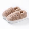 Bag heel cotton shoes autumn and winter fleece mop indoor home thick-soled couple warm and comfortable cotton slippers