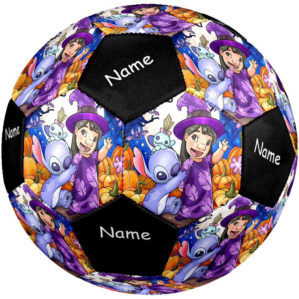 Custom Name Stitch Theme Size 5 Soccer Ball, Suitable for Both Indoor and Outdoor Matches, a Gift Suitable for Everyone.