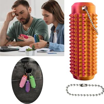 11 ks Klíčenka s hrotovou texturou Tichý fidgeting Přenosný nástroj pro úlevu od stresu