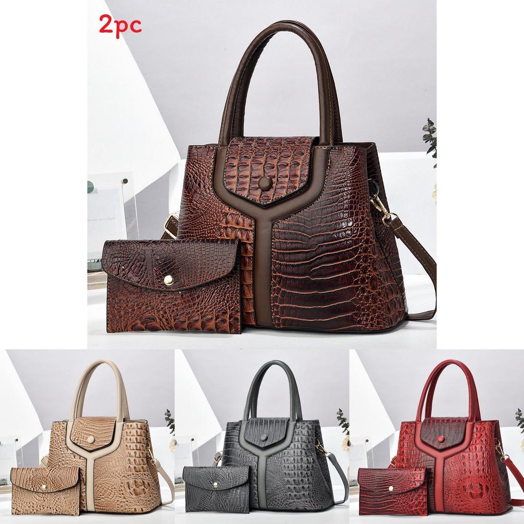 Crossborder Fashion Womens Crocodile Pattern Tote Bag With Large Capacity For Daily Use