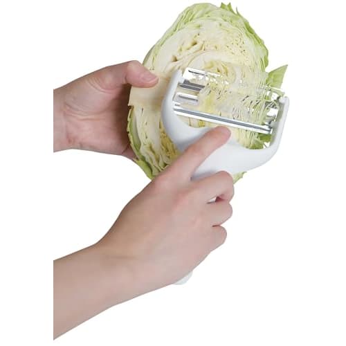 Pearl Metal Cabbage Peeler, Double, Made in Japan, White, Gadgetcon CC-1190