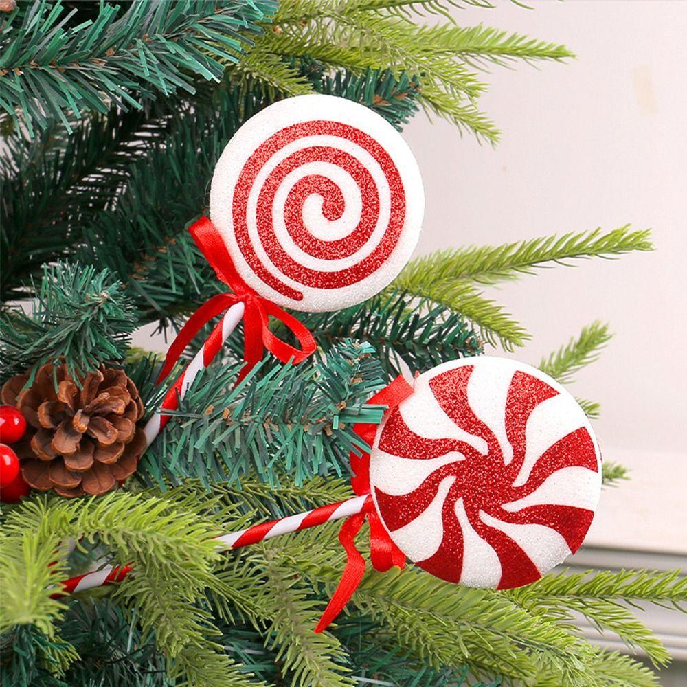 Large Christmas Lollipop Pendant Cartoon Xmas Candy Hanging Decor  Merry Christmas Decoration