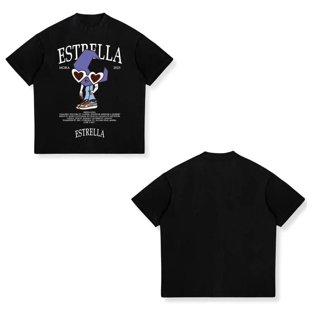 Rapper MORA Album Tour 2025 Merch Tee Shirt Unisexs Women Harajuku Fashion Vintage Tshirt Summer Casual Cotton Oversized T Shirts