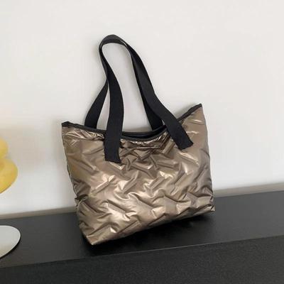 Fashion Large Capacity Tote Winter Shoulder Bag Down Quilted Cotton Crossbody Satchels Designer Handbags for Shopper Travel