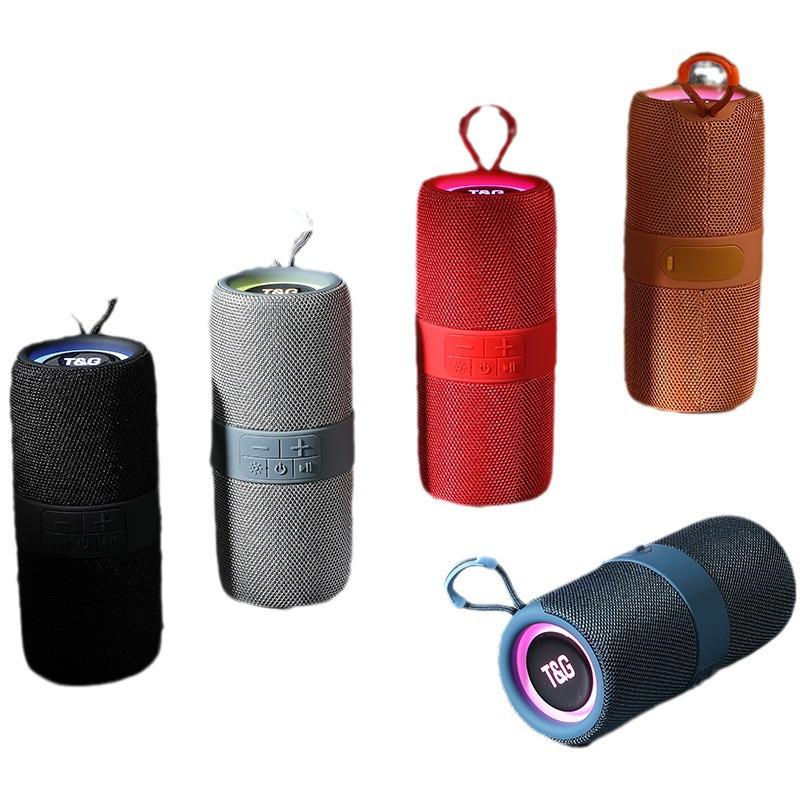 TG671 LED Fabric Bluetooth Speaker, Portable TWS with Card Slot