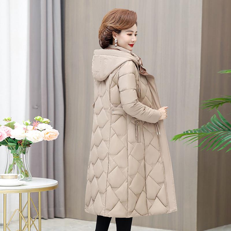 

Новый зимний пуховик для женщин, модное хлопковое пальто в корейском стиле, длинный хлопковый пуховик до колена, приталенное пальто 5XL