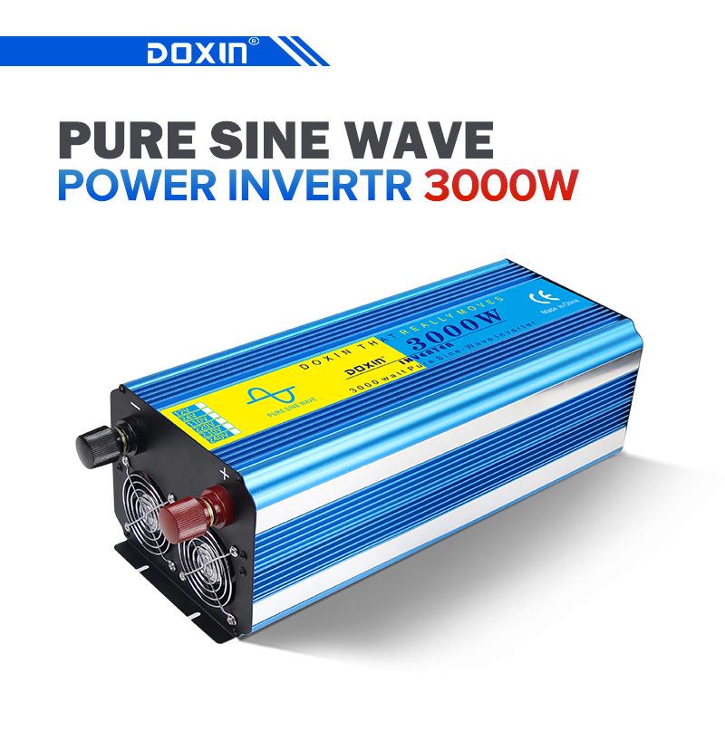 3000W Pure Sine Wave Inverter for RV and Home Solar Systems - DOXIN