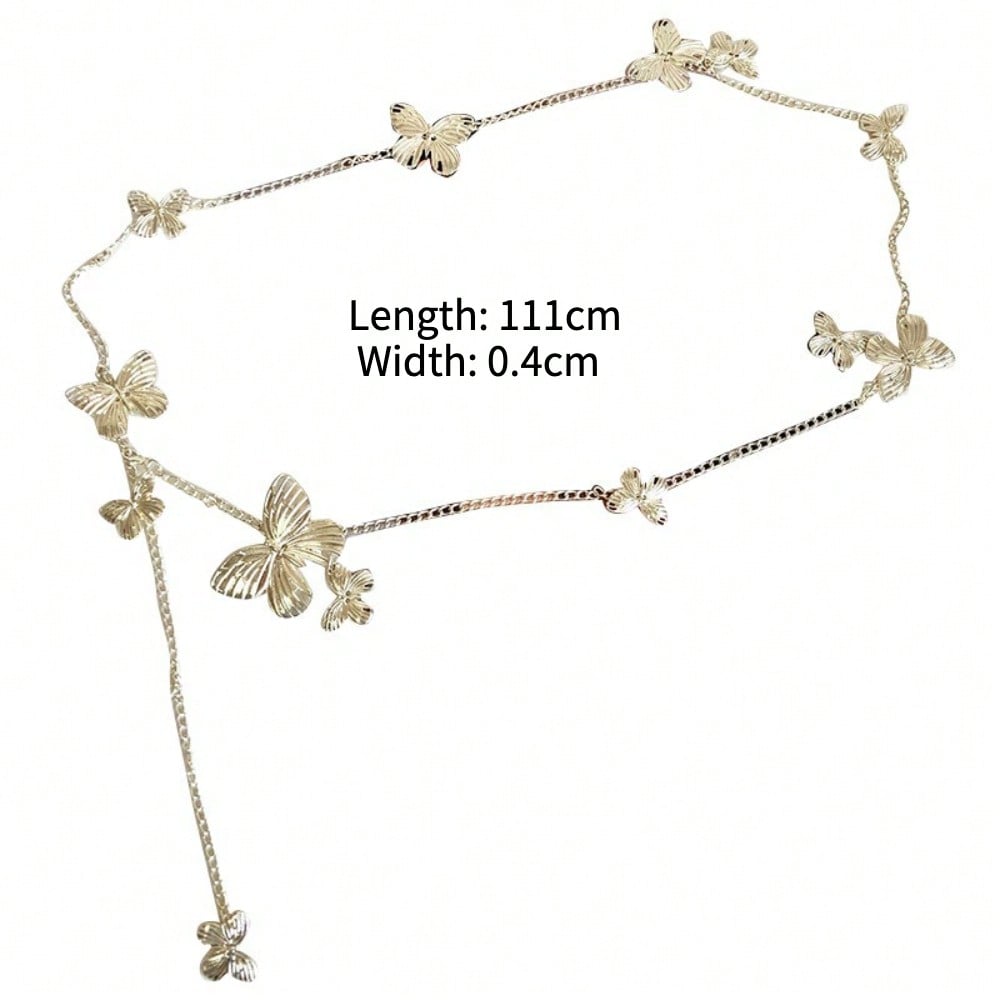 Retro Butterfly Waist Chain Niche Design High-end Necklace Multi-functional Body Chain Waist Seal Accessories
