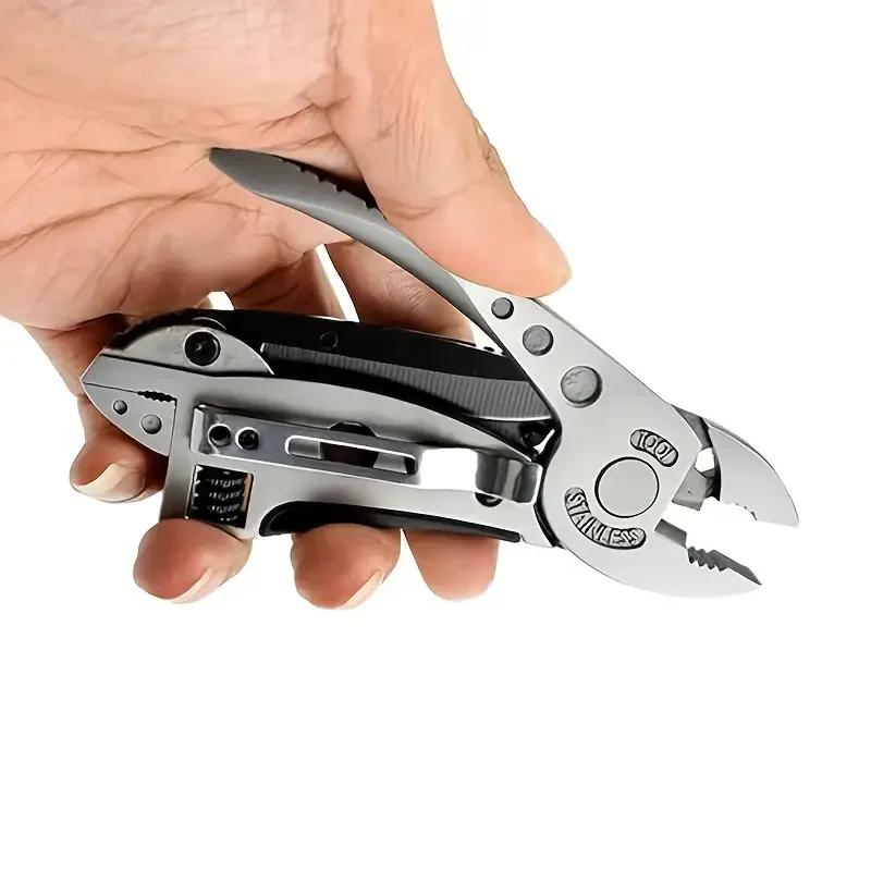 Portable Pliers Pocket Screwdriver Set - Accessories for Handyman,Adjustable Wrench,Screwdriver,Pliers,Knife Compact,Multitool