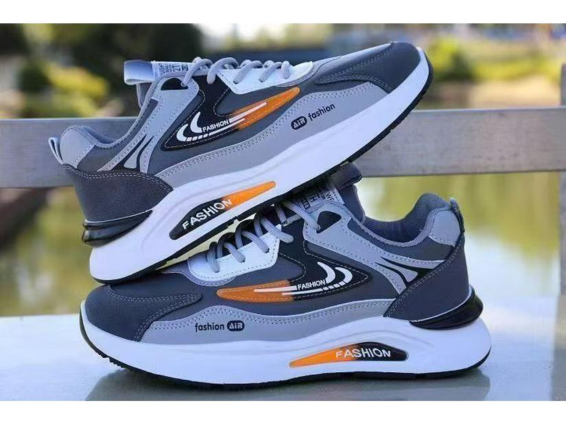 Men's Waterproof Leather Running Shoes - Trendy, Versatile, Non-slip, Soft Sole Casual Sneakers for Spring Arrival