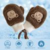 Tidyworm Baby Cute Bear Fingerless Cold Boys and Gloves with Neck Cold Snow Outdoor Ages Mittens, Winter, Design, Gloves, Protection, Girls, Kids'