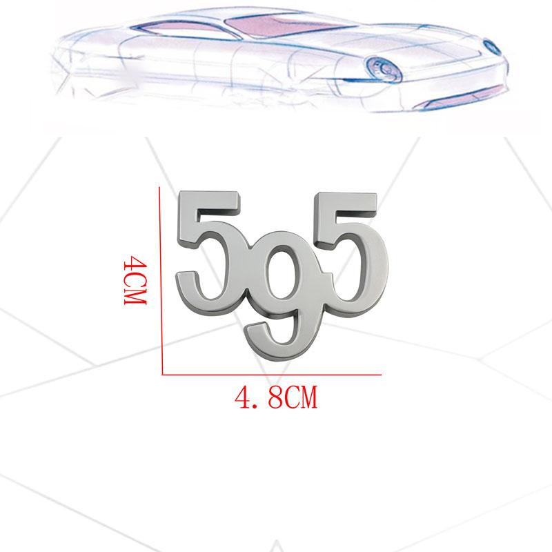 1 stk 3D Metall Esseesse Bilklistremerke Sinklegering Bilkarosseri Side Bak Bagasjerom Emblemer 695 595 Esseesse Logo For 500 695 595 Esseesse Auto Tilbehør