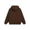 Li Ning Sports Basketball Series Printed Letter Pullover Fleece Warm Long Sleeve Sweatshirt Unisex Sweatshirt Brown AWDT085-2