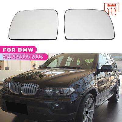For BMW E53 X5 1999-2006 Heated Side Mirror Glass Door Wing Rear View Rearview Mirror Glass Side Mirror Lens 51168408797 8408797