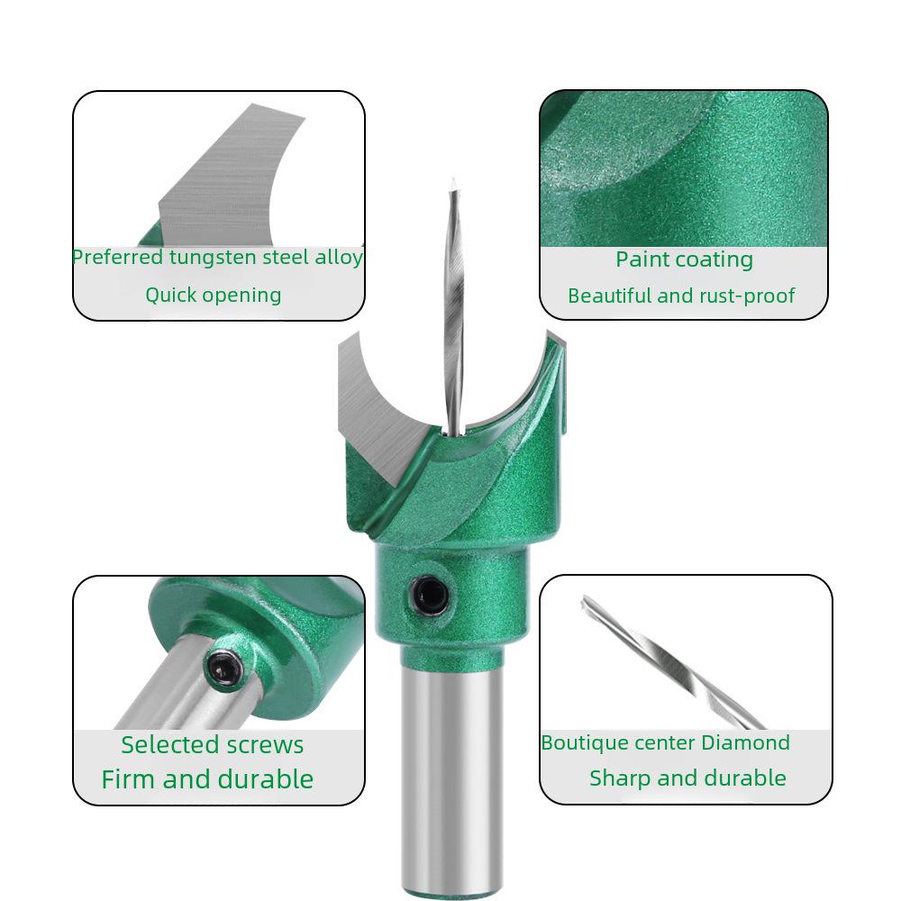 Fräswerkzeug für Buddha-Perlen mit 10 Griffen: Rundperlenmesser und Pagodenbohrer für die Holzbearbeitung und Armbandherstellung