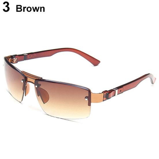 Men's Rectangular Sunglasses Shades Travel Driving Fishing Eyewear