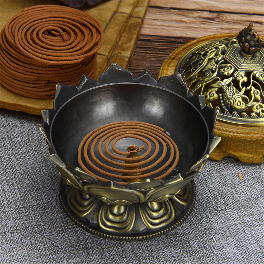 Buddhist Utensils Incense Burner Lotus Incense Censer Archaic Copper Alloy Sandalwood House Furnishings Home Office