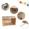 Wooden Bird Breeding Box S/M/L, Clear Acrylic Back, Easy Cleaning. For Parrots & Budgies. Perfect Gift for Bird Lovers!