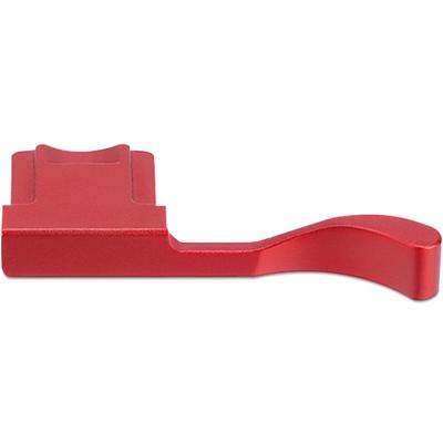 Haoge THB-X2R Metal Hot Shoe Thumb-Up Rest Hand Grip for Fujifilm X100V X100vi Camera, Red