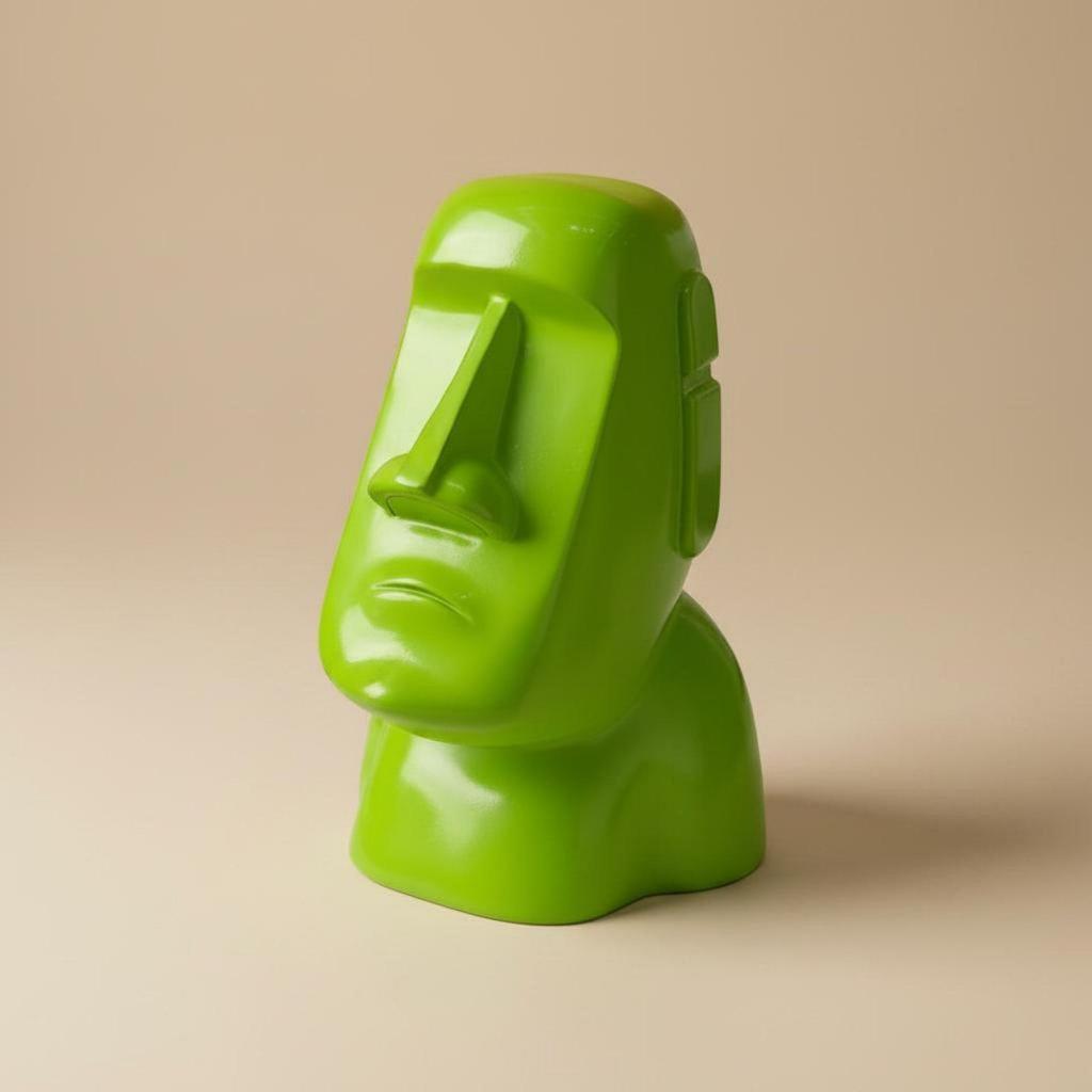 Scatola Porta Fazzoletti Statua Moai Design Creativo Testa dell'Isola di Pasqua Porta Lusso