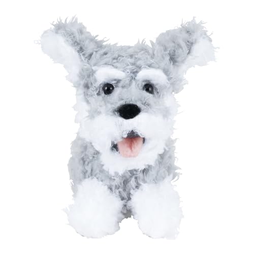 Livheart Bag Charm, Flappy Miniature Schnauzer (Total Length: Approx. 16cm), Cute Dog Keychain, 37251-72