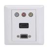 Audio Video Wall Socket Support 1080P High Impact Resistance Durable Composite Video Panel
