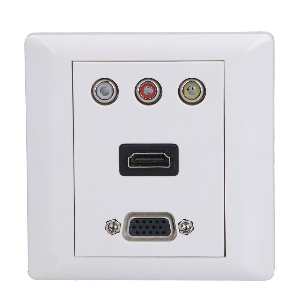 Audio Video Wall Socket Support 1080P High Impact Resistance Durable Composite Video Panel