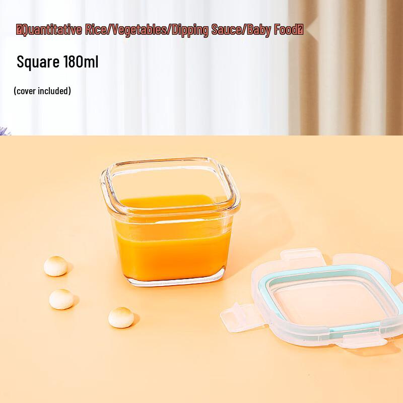 ZISIZ Glass Baby Food Storage Containers - 4-Piece Set