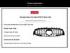 2020-2023 Mercedes-Benz CLA-Class W118 GT Silver Front Grille Replacement