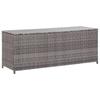 Day and Night - Day and Night Gray Synthetic Rattan Garden Storage Box 120x50x60 Cm
