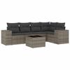 VidaXL Garden Lounge Set with Cushions 6 Pcs, Patio Sofas, Patio Furniture Set, Outdoor Furniture, Grey 3254877