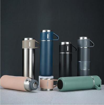 Ensemble de tasses portables à double usage, couleur unie, en acier inoxydable, pour le travail