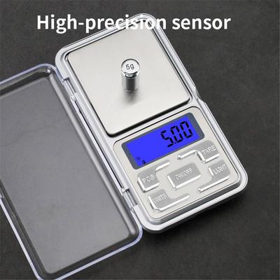 0,01 x 200 g/300 g/500 g Mini-Digitalwaage mit LCD, elektrisch, hochgenaue Waage für Schmuck, Gold, Kräuter, Lebensmittel, wiegt Gramm