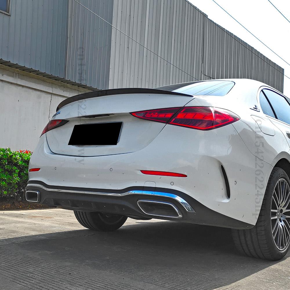 Partea exterioară a aripii spoilerului spate de înaltă calitate pentru Mercedes Benz C W206 Sedan 4 uși 2022 2023 Buza portbagaj AMG